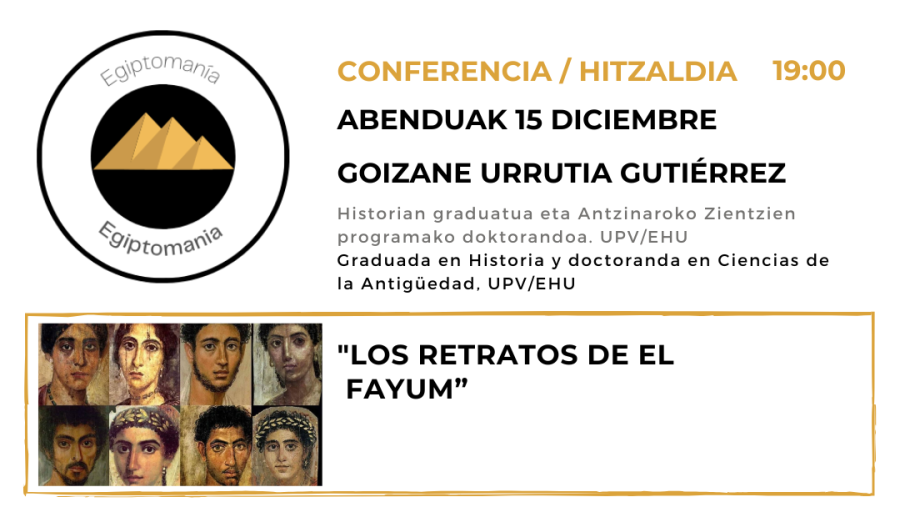 Egiptomania hitzaldi-Zikloa