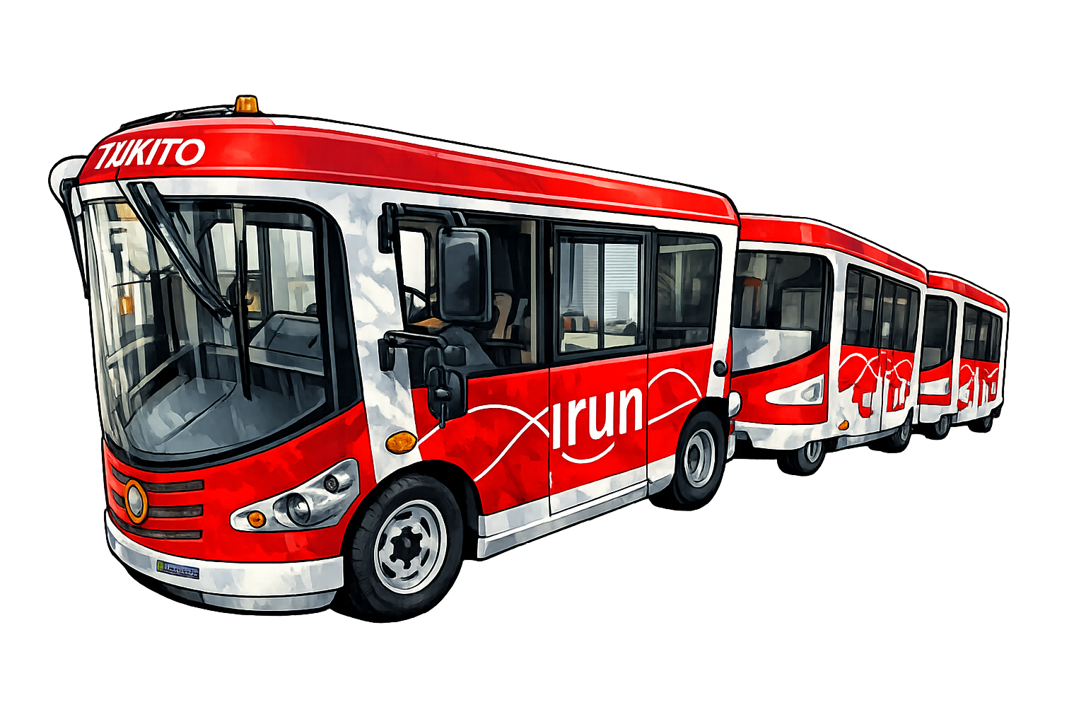 Tren Txikito fonfo transparente