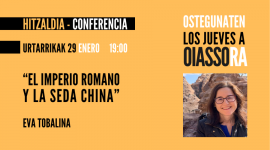 CONFÉRENCE "L'EMPIRE ROMAIN ET LA SOIE CHINOISE"